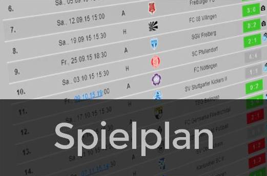 Der vorläufige Spielplan der Ersten Mannschaft steht
