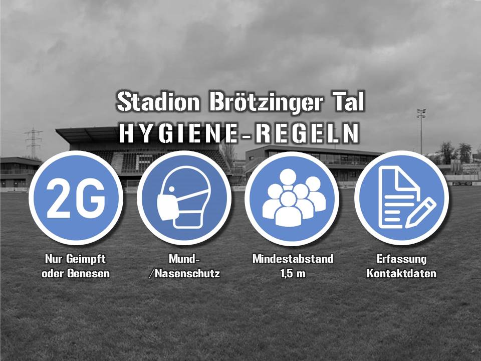 2G-Regelung im Stadion Brötzinger Tal