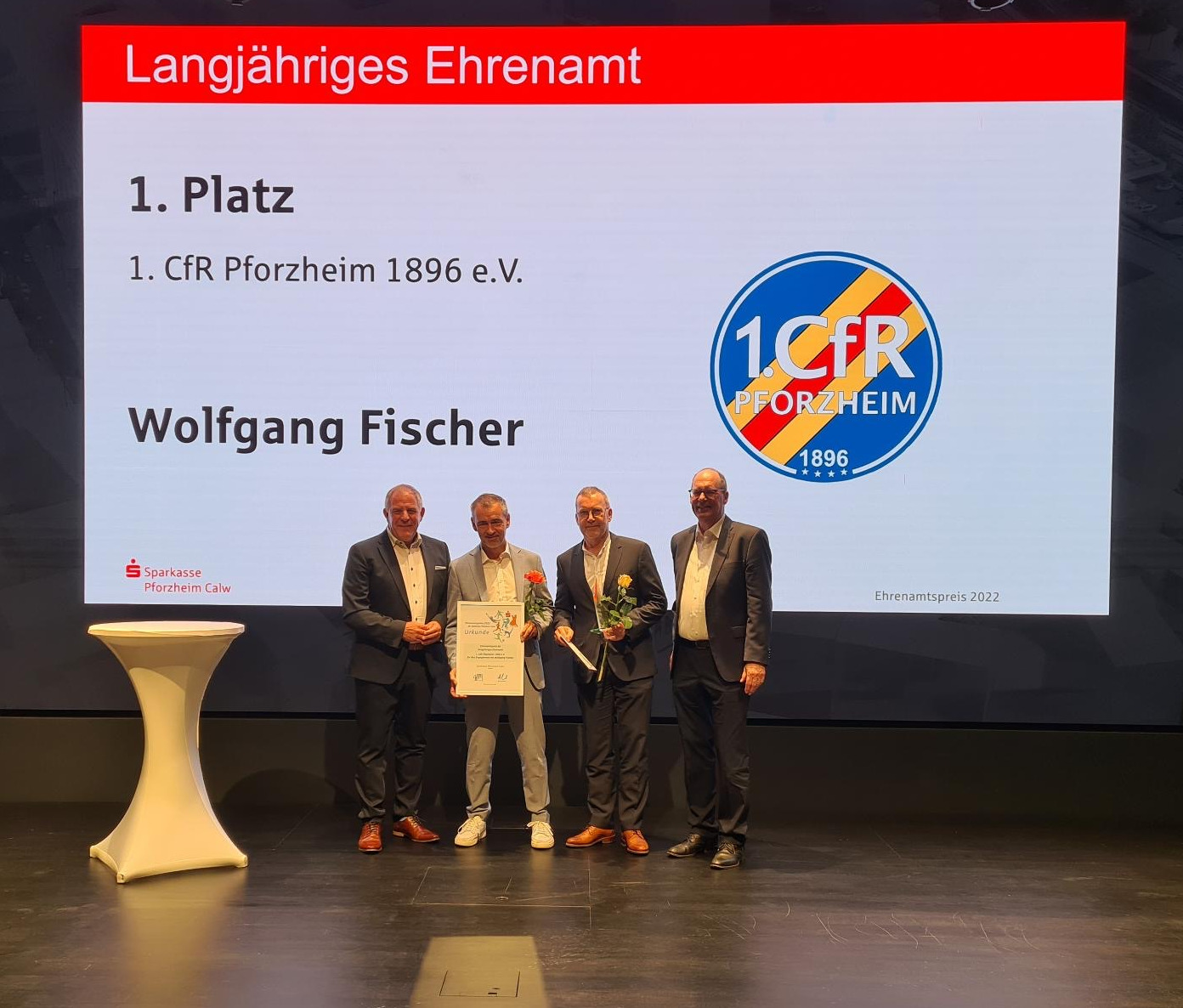 Ehrenamtspreis für Wolfgang Fischer