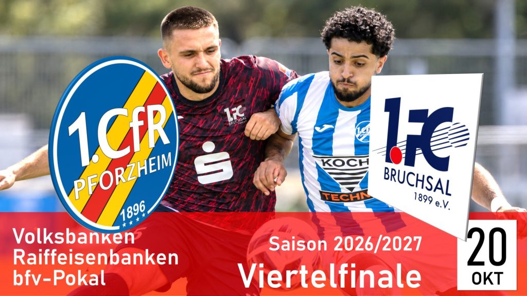 Pokalfieber in der KRAMSKI-ARENA: Der CfR will gegen Bruchsal ins Halbfinale!
