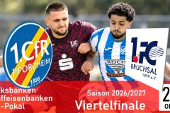 Pokalfieber in der KRAMSKI-ARENA: Der CfR will gegen Bruchsal ins Halbfinale!