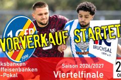 Pokal-Viertelfinale – Ticketvorverkauf